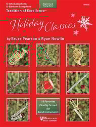 cover Tradition of Excellence Holiday Classics Alto Sax band method book cover